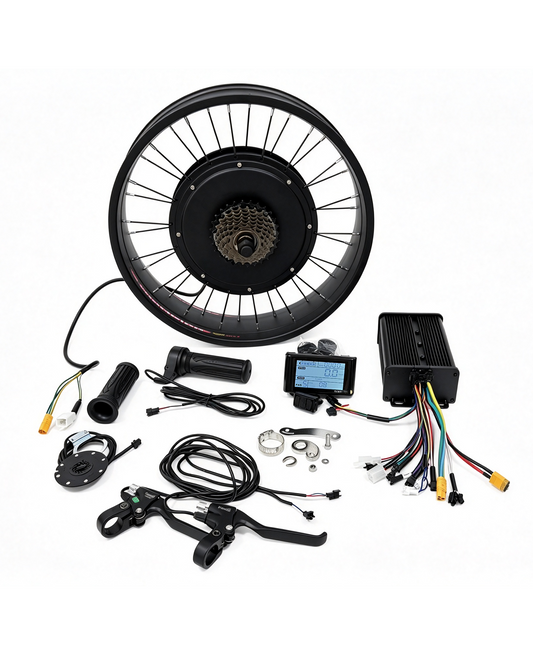 Almacén de EE. UU.: Llanta trasera gorda de 20 pulgadas P75 48V 2000W 170 mm con neumático, con controlador dual de 45A y pantalla SW900 y otros