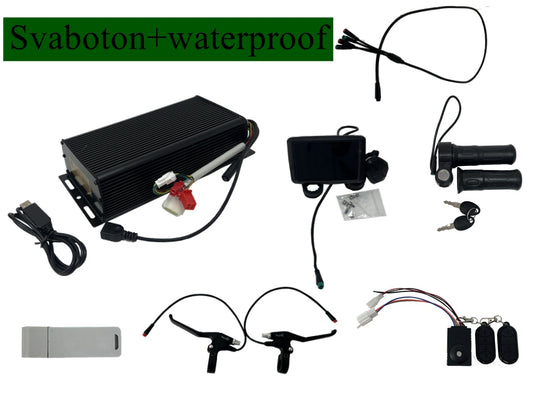 All Waterproof  Connector ! New Throttle with Key , Sabvoton Programmable SVMC7260/SVMC7280/SVMC72100/SVMC72150/SVMC72200  Controller  TFT UKC1 Display,Bluetooth Adapter,Alarm Lock