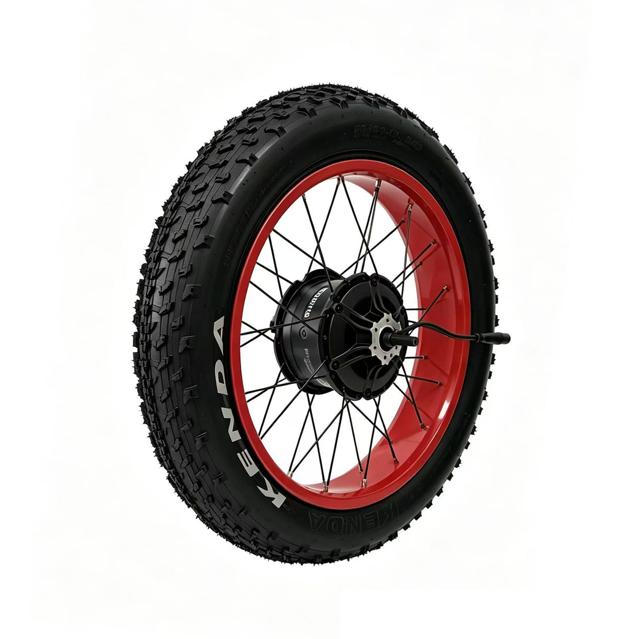 20x4.0 Blue/White/Red/Orange Bafang G062 48V 500W Cassette Motor Wheel 177mm*M12 Dropout With Matching 135mm*3/8Iinch Front Wheel With Kenda Tire