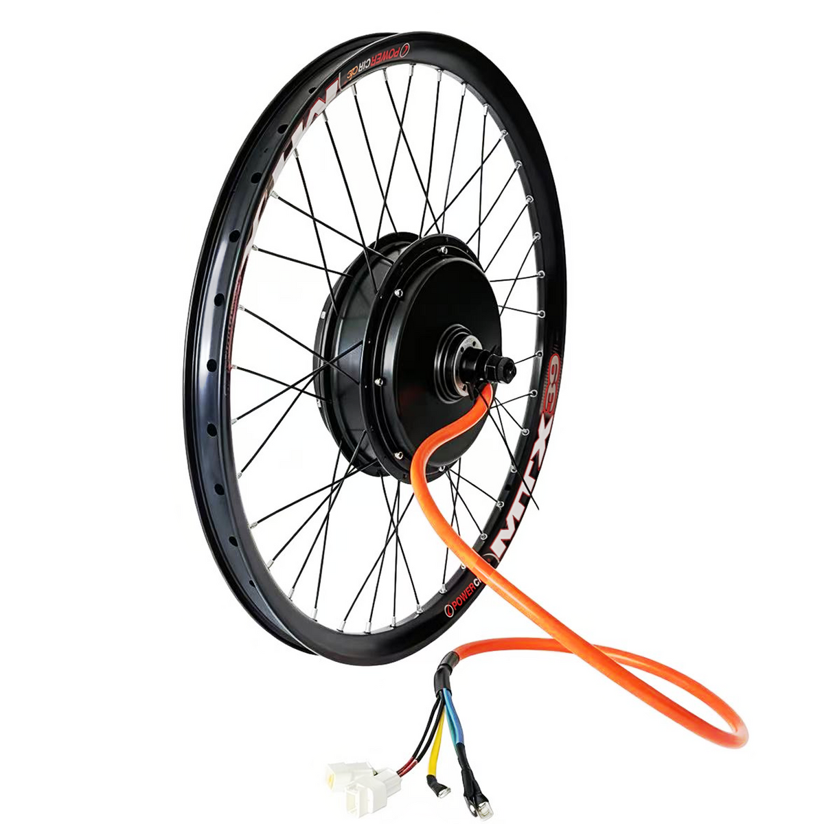 20inch/24inch/26inch/27.5inch/29inch/700C MTX Rim 150-155mm Dropout Rear QS 5000W  72V  3T/3.5T/4T/5T  Motorwheel With Single Speed Freewheel +100A Sabvoton Controller+UKC1 +P Color Dsiply E-bike Waterproof Kit NBPower