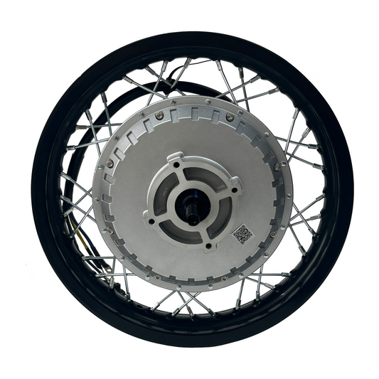 Radcake 14 Inch 5000W Sliver Hub Motor Wheel | 170mm Frame Dropout Motorcycle E‑Bike Conversion Hub Motor NBPower