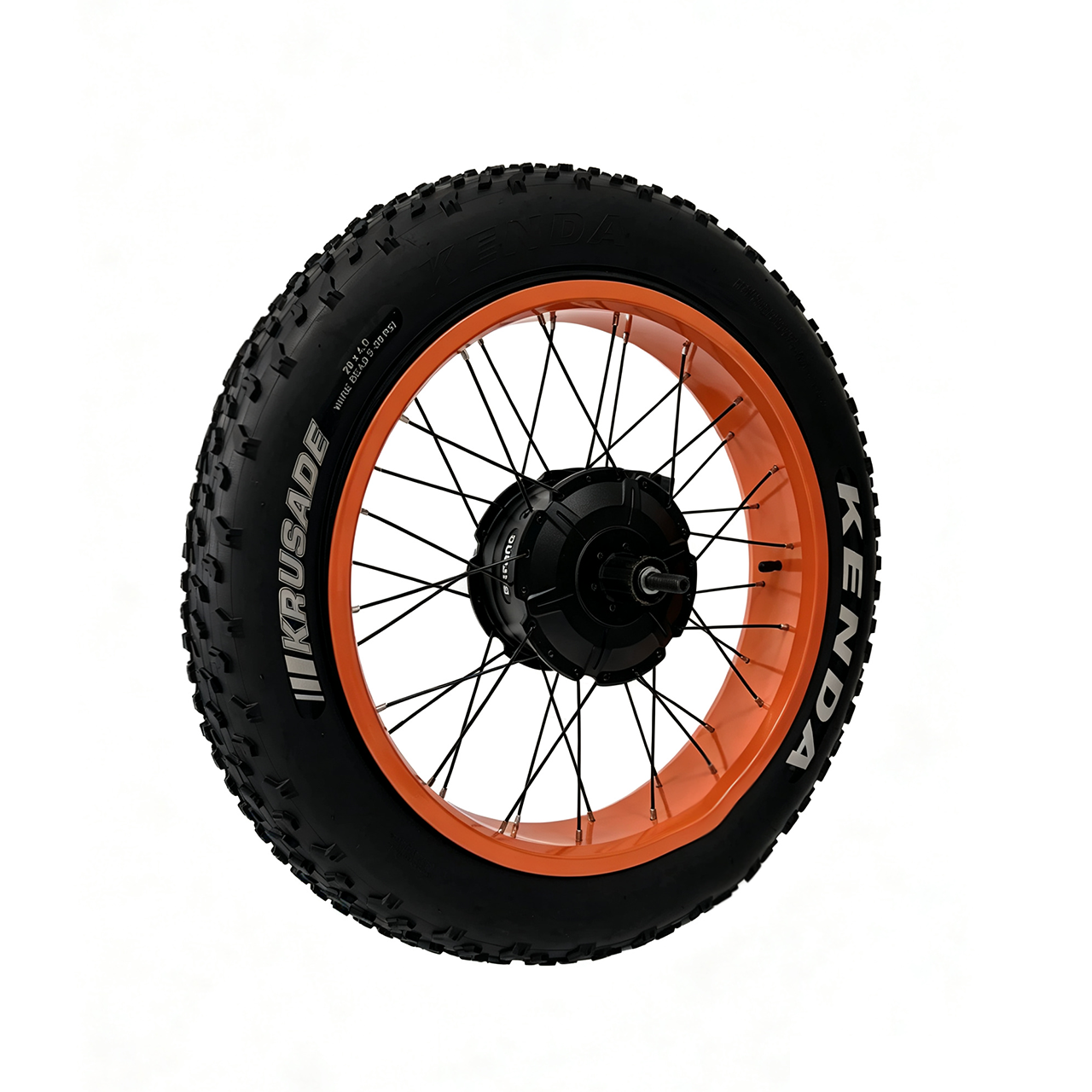 20x4.0 Blue/White/Red/Orange Bafang G062 48V 500W Cassette Motor Wheel 177mm*M12 Dropout With Matching 135mm*3/8Iinch Front Wheel With Kenda Tire