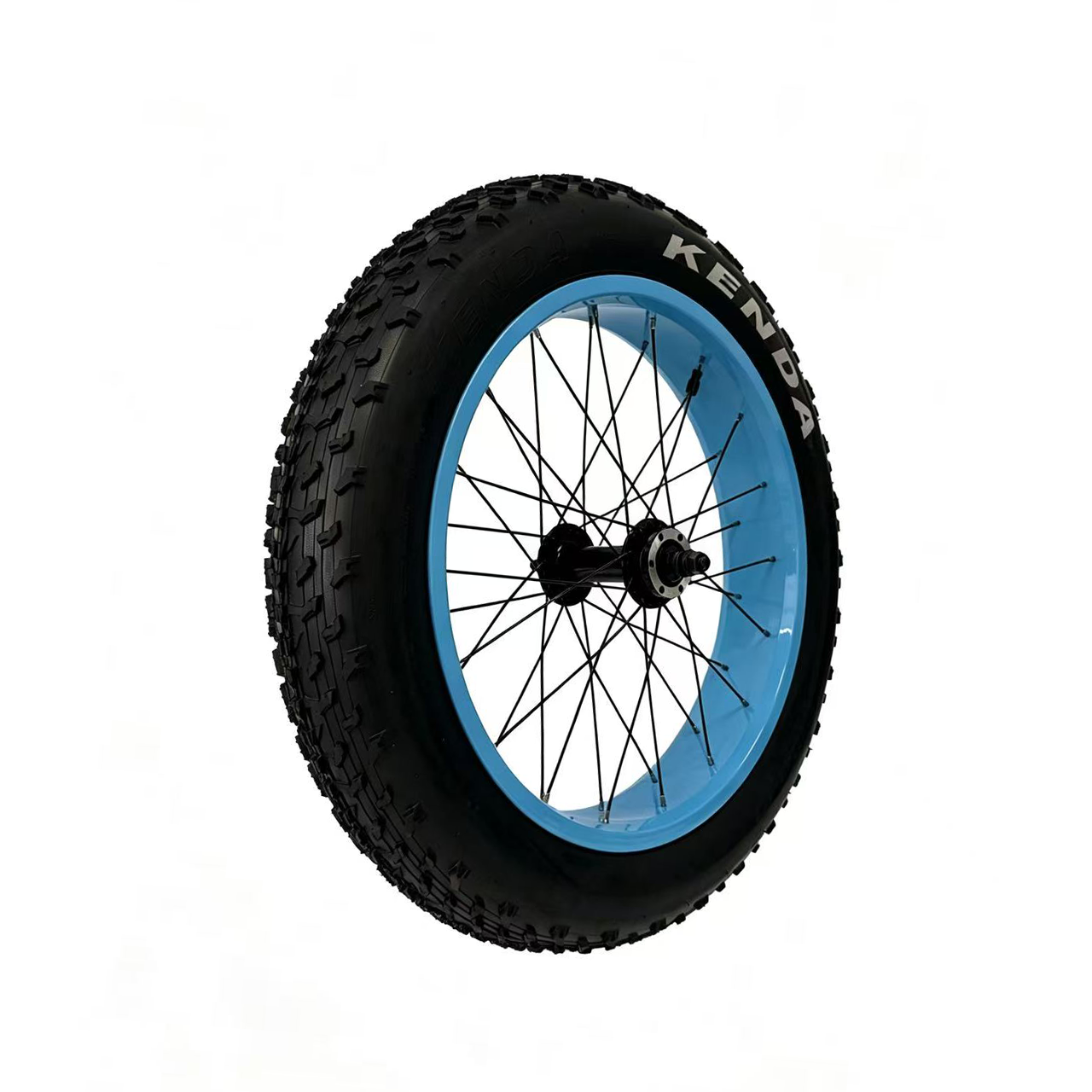 20x4.0 Blue/White/Red/Orange Bafang G062 48V 500W Cassette Motor Wheel 177mm*M12 Dropout With Matching 135mm*3/8Iinch Front Wheel With Kenda Tire