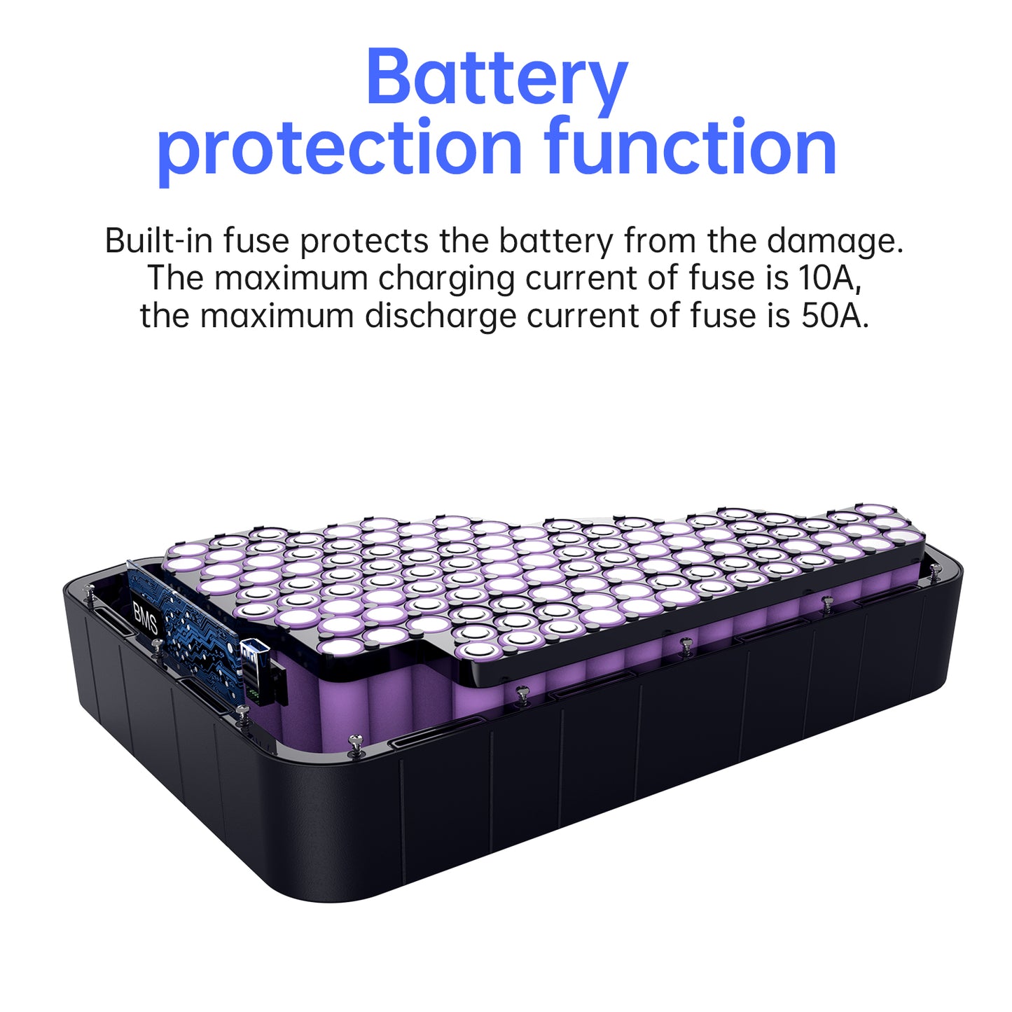 52V 30Ah Triangle Ebike Battery | 50A BMS + 5A Charger | For 2000W–3000W Hub Motor