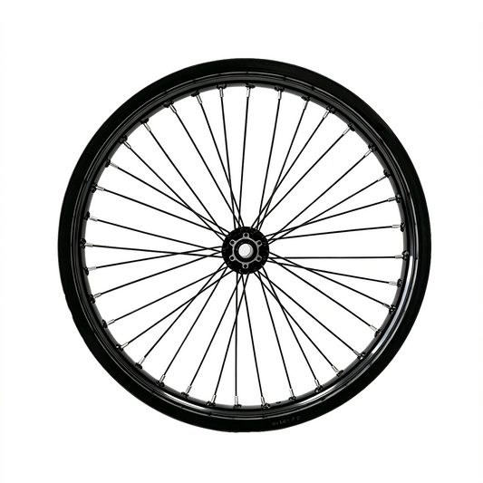 16inch/17inch/18inch/19inch/21inch 110mm Dropout 20mm Axle Motorcycle‑Style Spoke Front Wheel Assembly Heavy‑Duty Complete Rim Wheel for E‑Bike NBPower