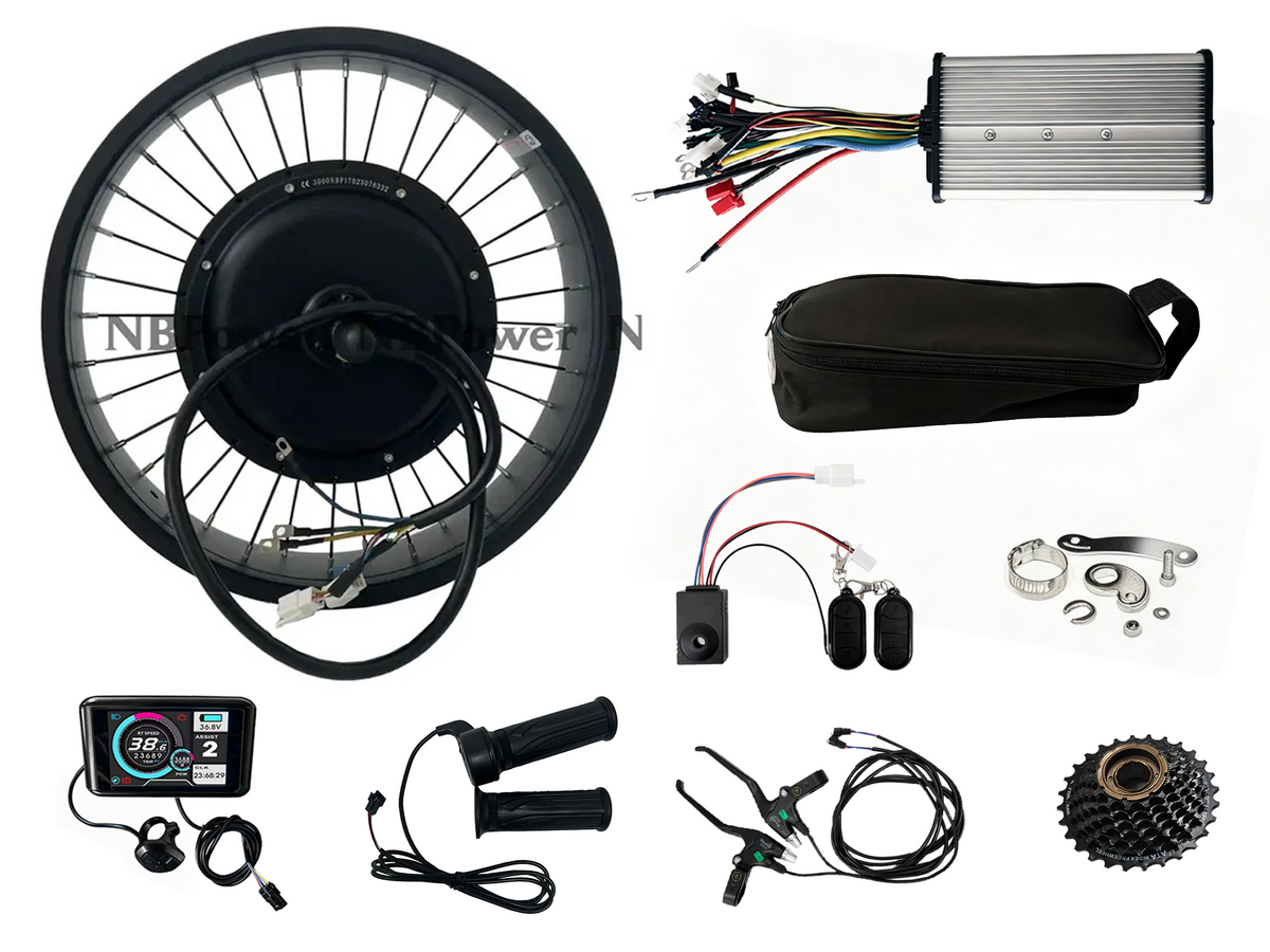 170-175mm Dropout 3000W Motorwheel Kit NBPower