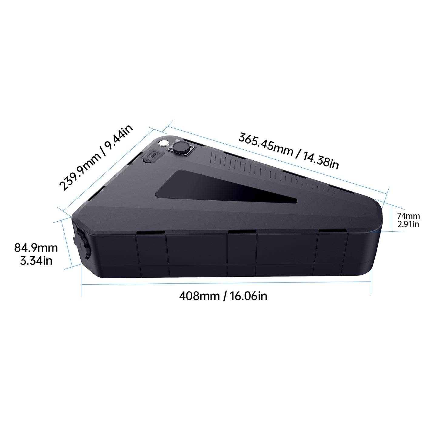 52V 30Ah Triangle Ebike Battery | 50A BMS + 5A Charger | For 2000W–3000W Hub Motor