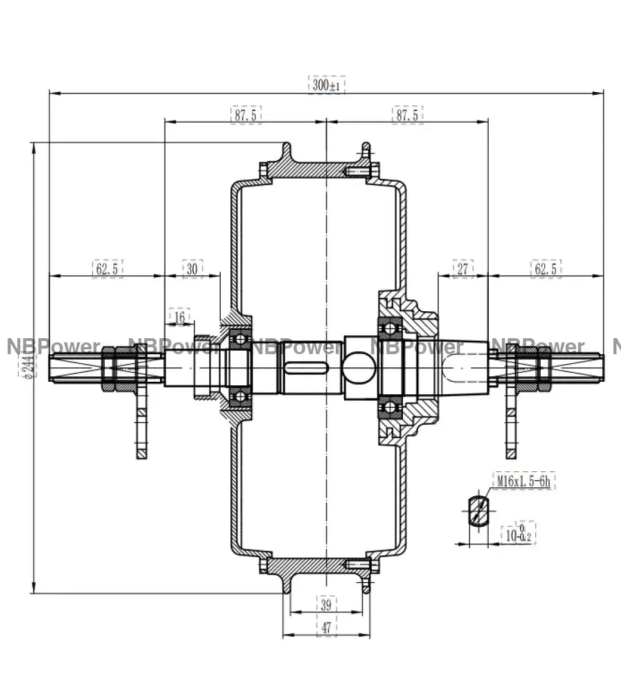 3T/3.5T/4T/5T QS205 170-175mm dropout Rear 5000W motor Motor
