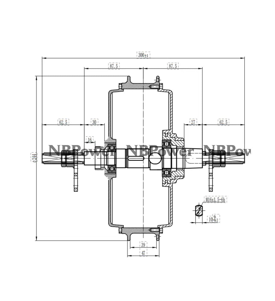 3T/3.5T/4T/5T QS205 170-175mm dropout Rear 5000W motor Motor