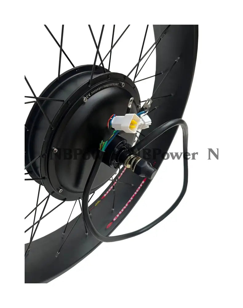 3T high speed 72V 3000W Motorwheel,26*4.0 100mm 170mm /190mm dropout 3000W motorwheel with spokes Motor Wheel