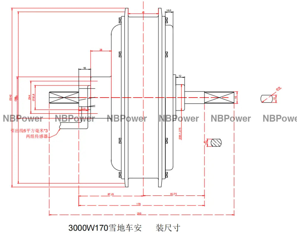 3T high speed 72V 3000W Motorwheel,26*4.0 100mm 170mm /190mm dropout 3000W motorwheel with spokes Motor Wheel