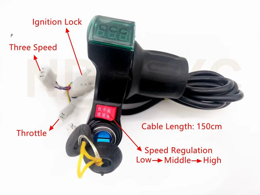 CA throttle Battery level display handle