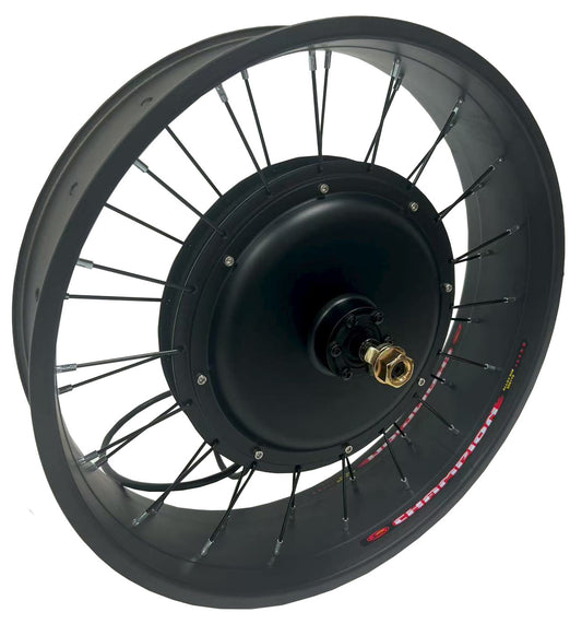 USA Stock:20*4.0 Front 135mm Dropout 48-72V 2000W Fat Motorwheel,48-72V 45A dual mode sine wave controller; UKC1 color Display EBike Hub Motor Electric Bicycle Conversion Kit