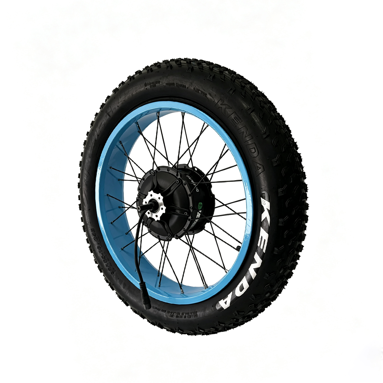20x4.0 Blue/White/Red/Orange Bafang G062 48V 500W Cassette Motor Wheel 177mm*M12 Dropout With Matching 135mm*3/8Iinch Front Wheel With Kenda Tire