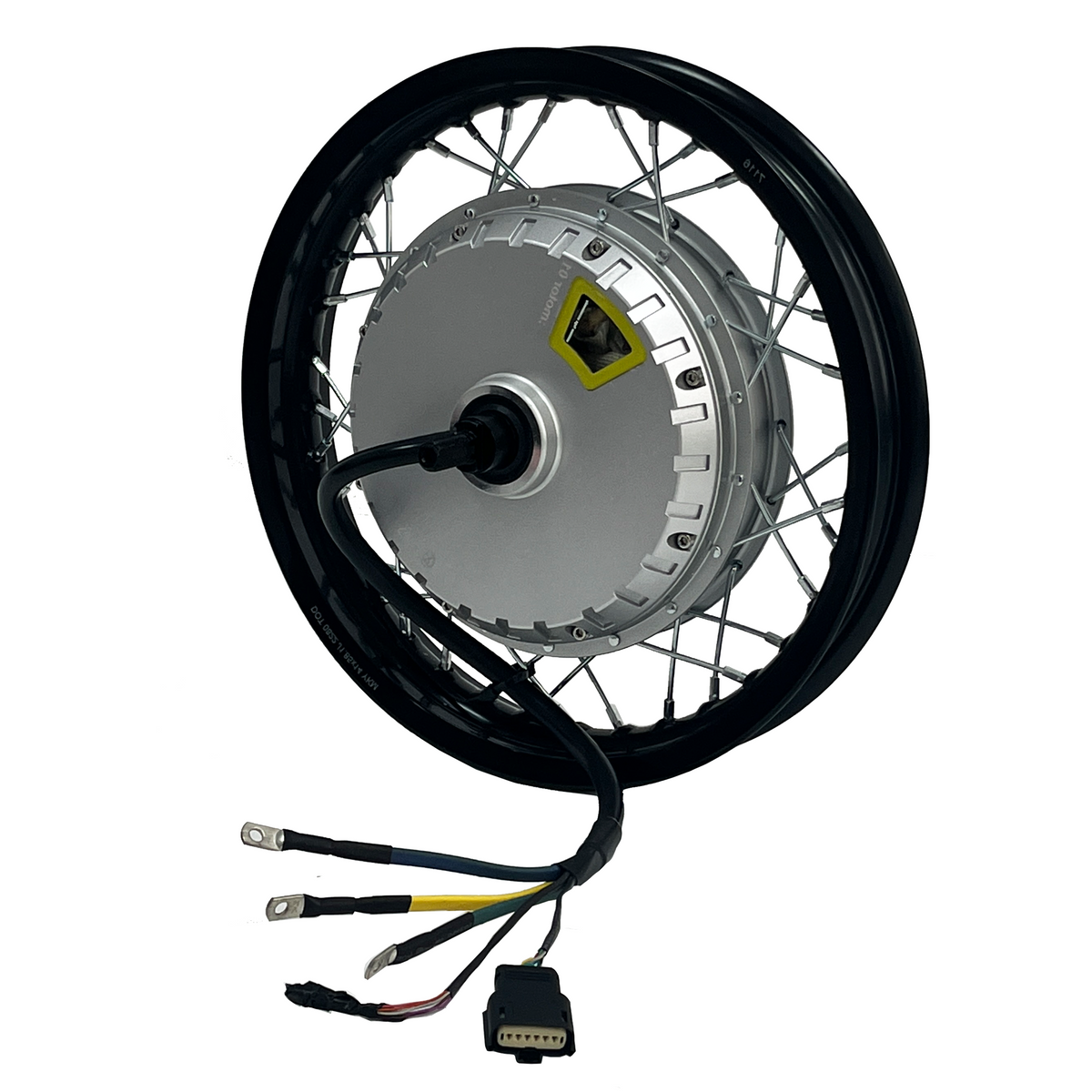 Radcake 14 Inch 5000W Sliver Hub Motor Wheel | 170mm Frame Dropout Motorcycle E‑Bike Conversion Hub Motor NBPower