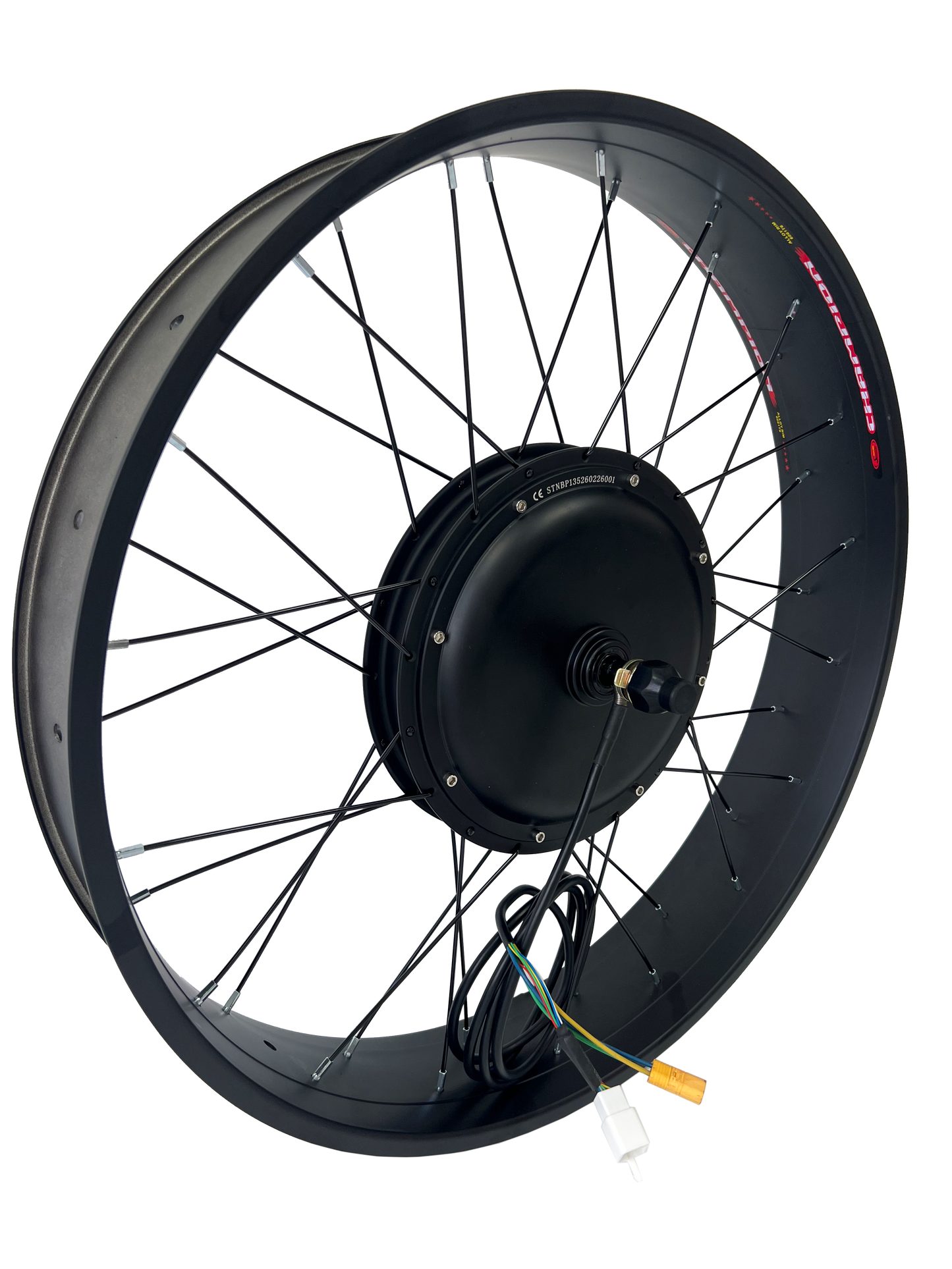 20*4.0 /24*4.0/26*4.0 Front 135mm dropout 48-72V 2000W Fat motorwheel with spokes ,Front Fat motorwheel