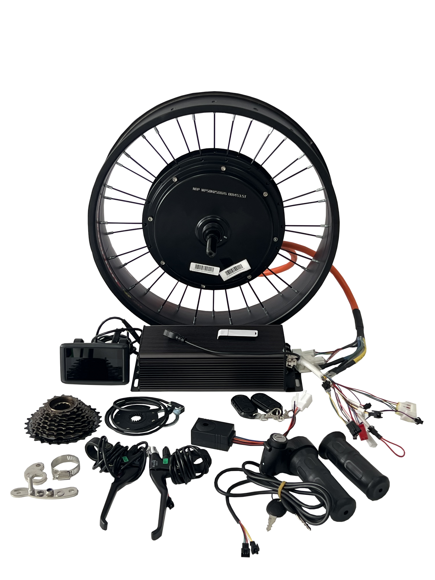 Fat Rim Rear QS 5000W 150-155mm 72V Ebike kit +100A Sabvoton Controller+UKC1 Color Dsiplay