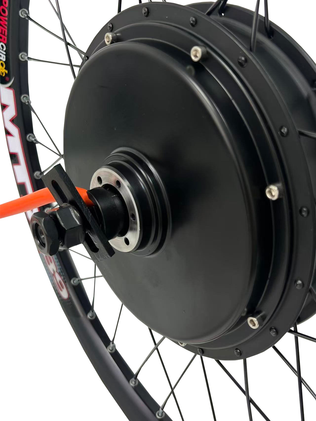 QS 205 3000W Motoro; 150mm Elfalo 72V QS 3000W Motorrado kun ununura libera rado