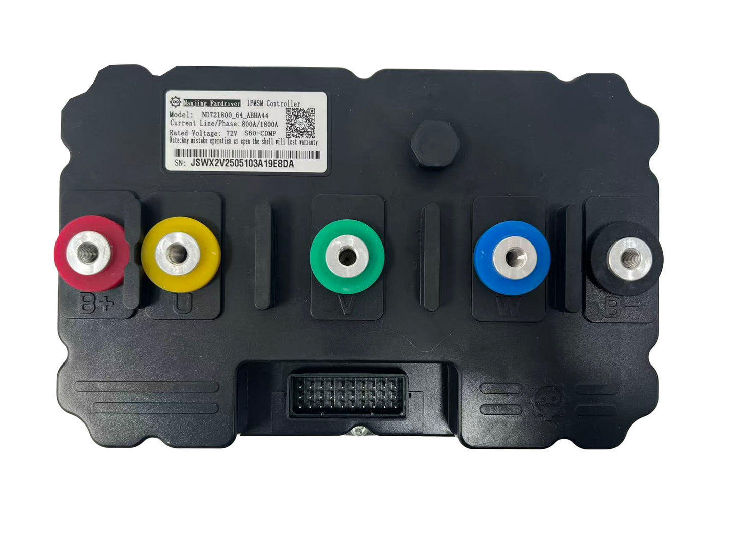 Potenca Fardriver ND721800 DC 800A Fazkurento 1800A 10KW-12KW PMSM BLDC Sinusonda E-Motorciklo E-Aŭta Motorregilo kun bludenta adaptilo