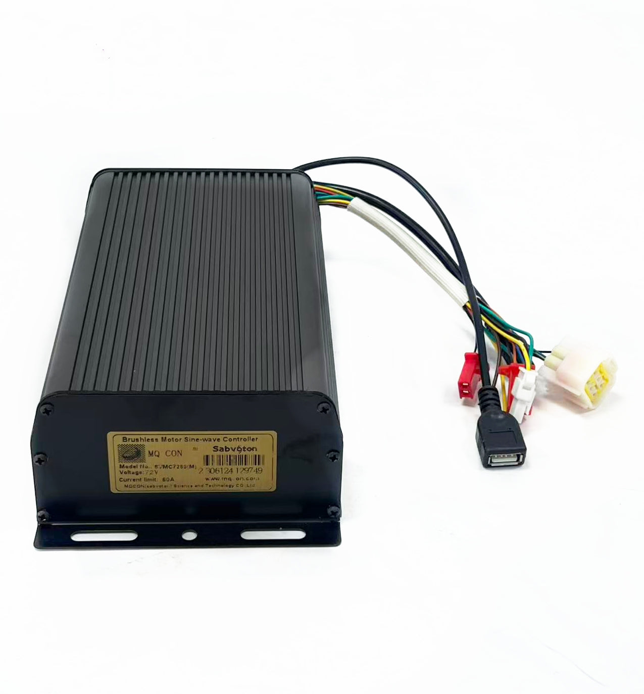 Sabvoton SVMC7260/SVMC7280/SVMC72100/SVMC72150/C72200 Programmable Sine Wave Controller Bluetooth adapter with TFT UKC1 Color Display  DC E-Motorcycle 3000W-8000W, Electric Motorcycle Plug and Play