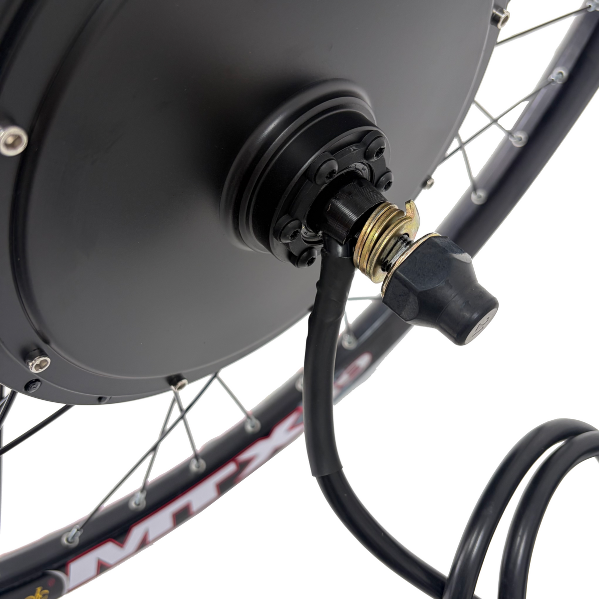 UK Warehouse: NBPower 26inch/27.5inch/29inch MTX Rim 135mm Dropout 72V 3000W Rear Disc Brake Motorwheel Kit , With Black 80A Dual Mode Controller, UKC1 Color Display,Surron Throttle and Other 3000W parts NBPower