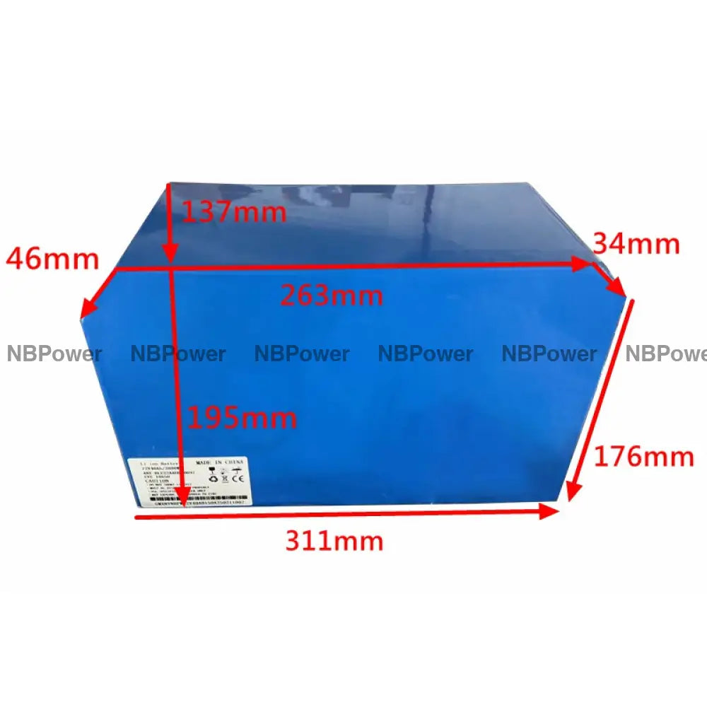 72V 40AH Lithum battery with 150A BMS and 84V 10A charger,be used for 3000W-8000W motor,motorwheel and Ebike kit