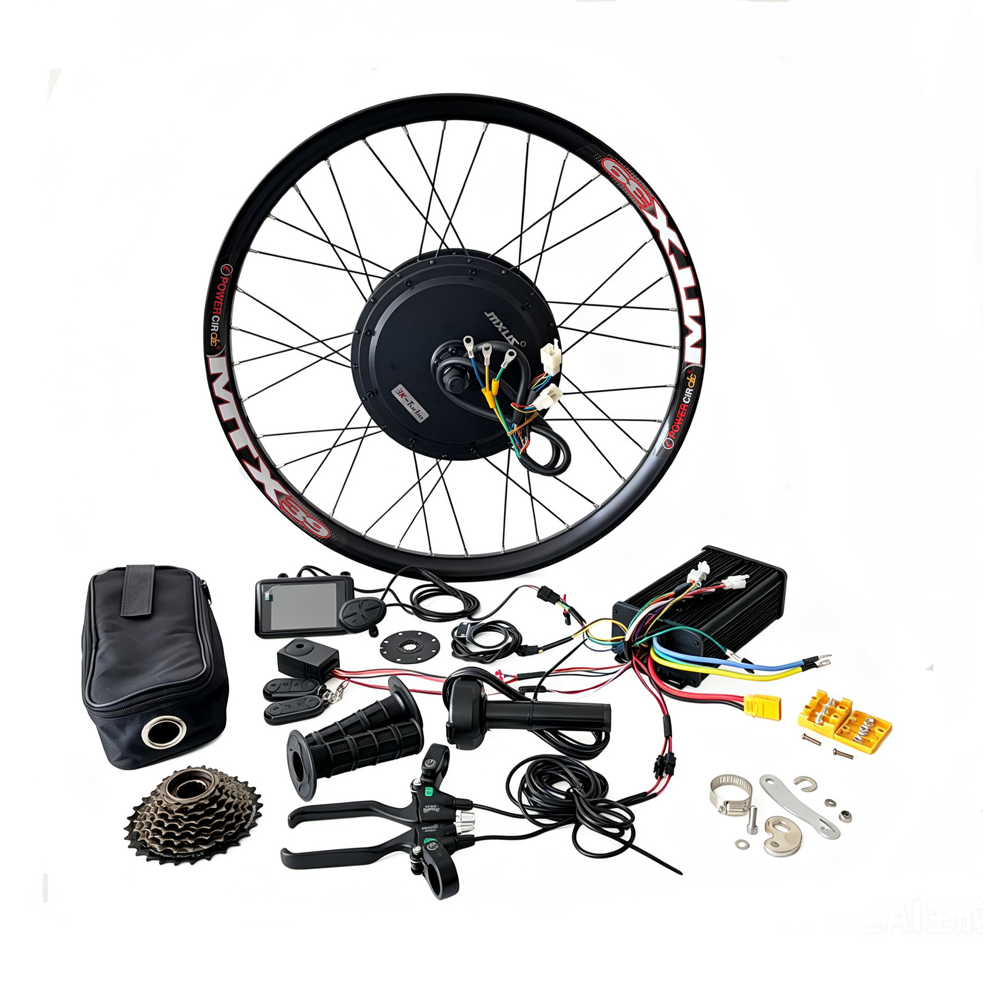 20inch/24inch/26inch/27.5inch/28inch/29inch/700C  142mm Dropout MXUS  Ebike Rear Hub Motor Wheel  Single Speed / 7 Speed Freewheel 3T/3.5T/4T/5T Reduction Gear NBPower