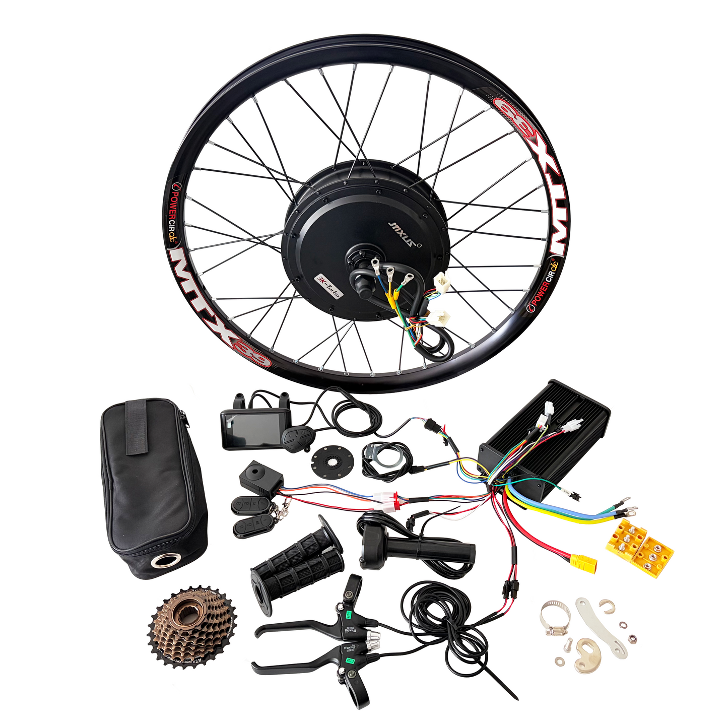 20inch/24inch/26inch/27.5inch/28inch/29inch/700C  142mm Dropout MXUS  Ebike Rear Hub Motor Wheel  Single Speed / 7 Speed Freewheel 3T/3.5T/4T/5T Reduction Gear NBPower