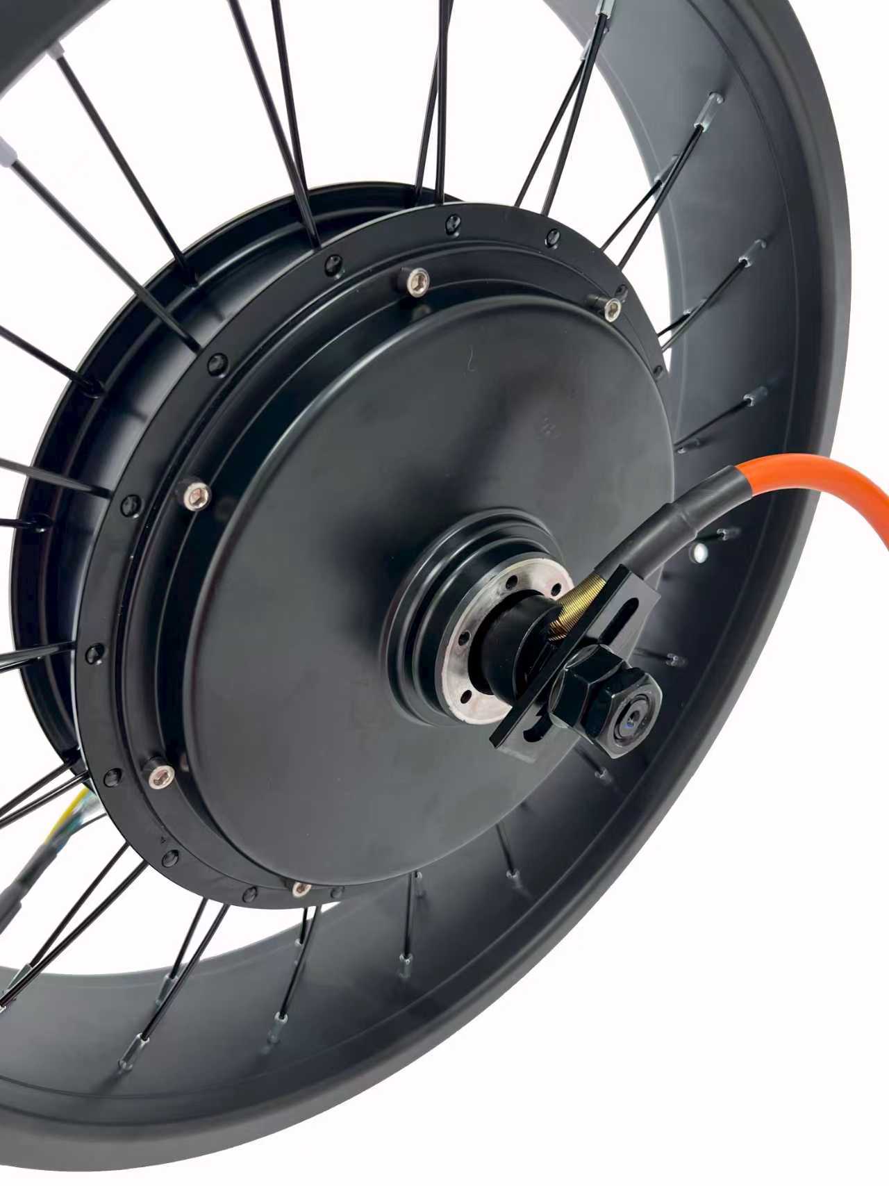 Llanta MTX QS 205 Motor de 3000 W; 150 mm de caída Rueda de motor QS de 3000 W y 72 V con piñón libre simple