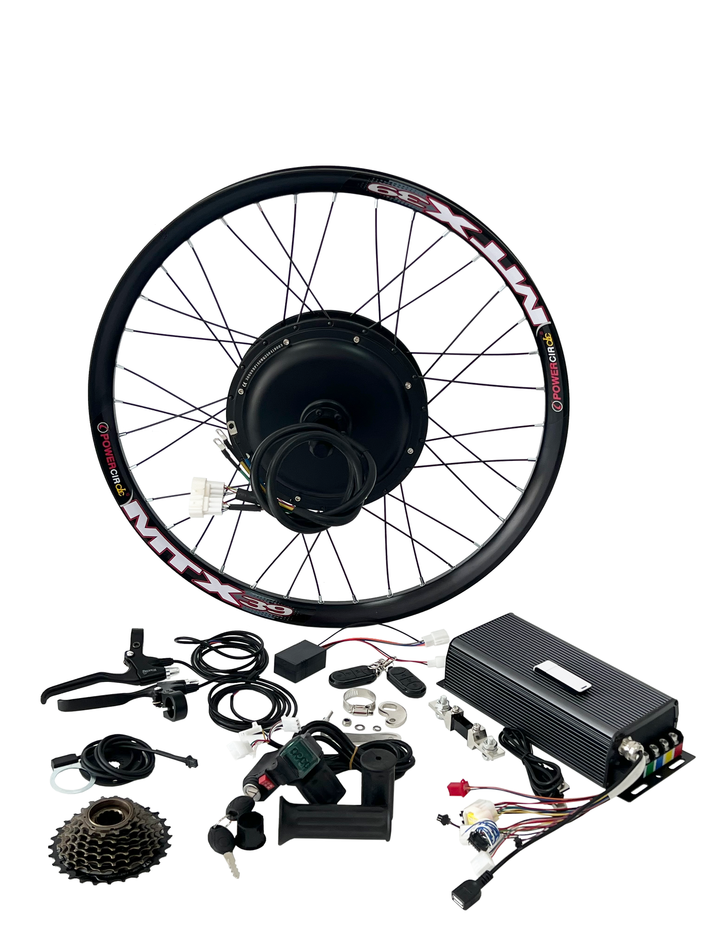 USA warehouse:26/29inch 3000W 150-155mm MTX Rim with 80A Sabvoton controller（CA）Kit
