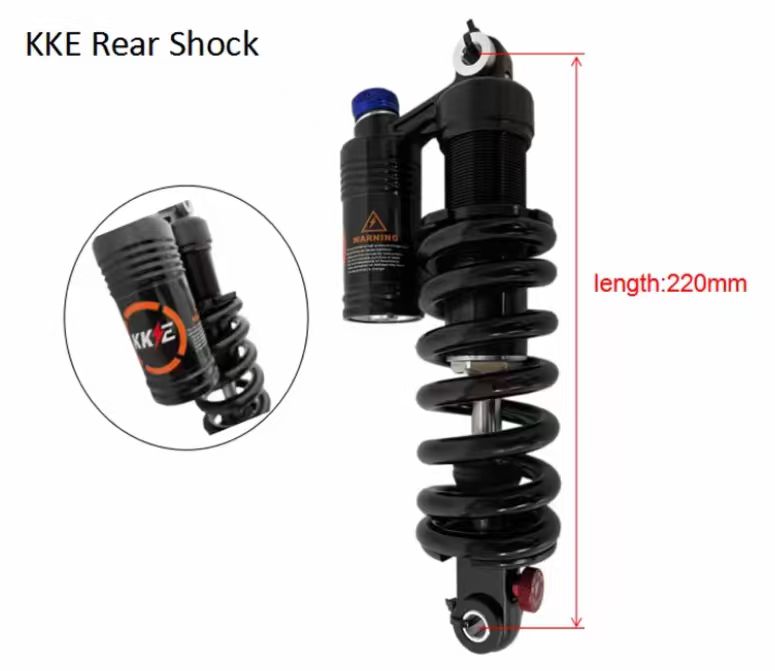 DNM RCP22 Mountain Bike Shock Absorber 220mm Spring Gradient Pound Number 550/750LBS  For AM/FR/DH Rear Shock Absorber