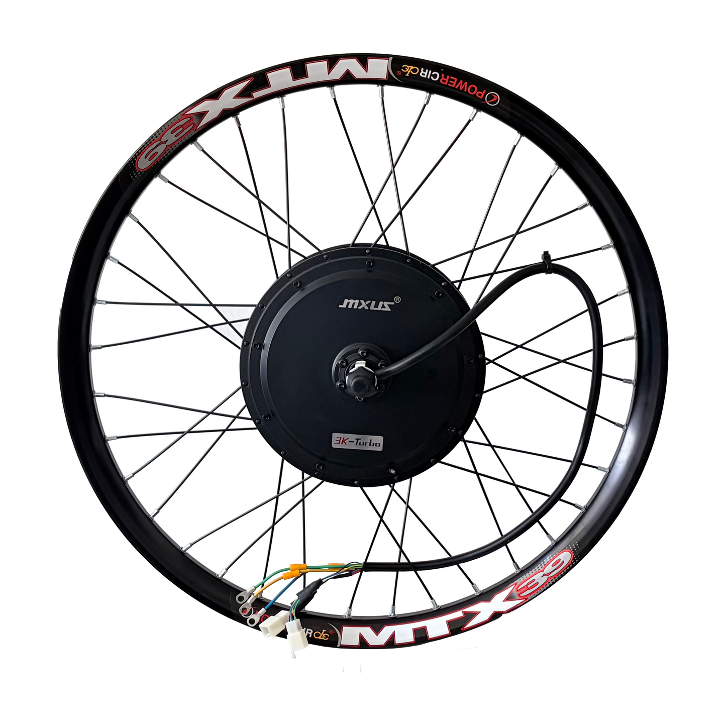 20inch/24inch/26inch/27.5inch/28inch/29inch/700C  135mm Dropout MXUS  Ebike Rear Hub Motor Wheel  Single Speed Freewheel 3T/4T/5T Winding For Choose ，80A Dual mode Controller +UKC1 Display Conversion Kit NBPower