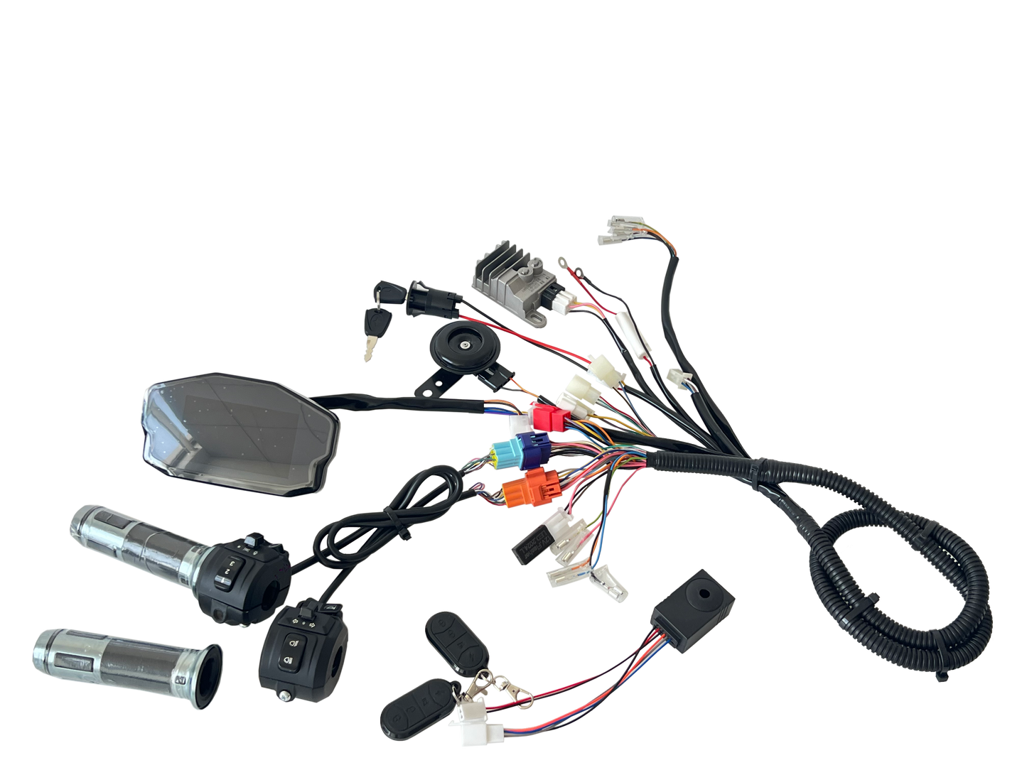USA Stock:QS120 V3 2000W 60H 2KW Mid Drive Motor Kit with FarDriver ND72360 Controller , DKD Display and Throttle for Electric Motorcycle Moped ATV