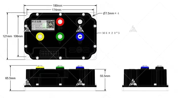 USA Warehouse: 20*4.0 190mm Dropout 100mm Rim Width 72V 3000W Ebike Hub Motor Conversion Kit, With Hall Sensors | ND72360 Black Fardriver Controller, DKD Display, Full Complete Accessories NBPower