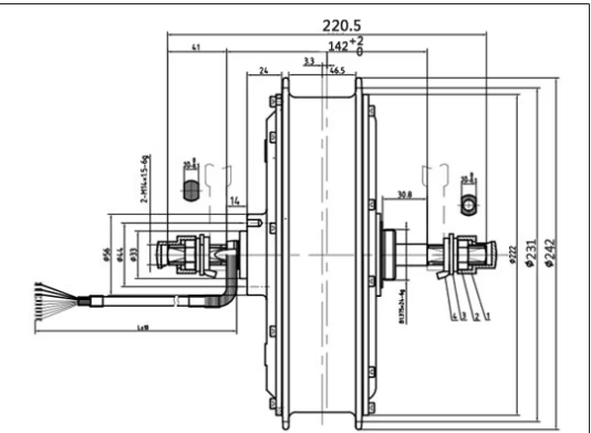 MXUS Smooth Drive 72v 3000w 3k Turbo Electric Bicycle Motor ，26/27.5/29" MXUS 3K-Turbo 3T 72V3000W 135-142mm  Dropout Motorwheel with 1/7s Freewheel