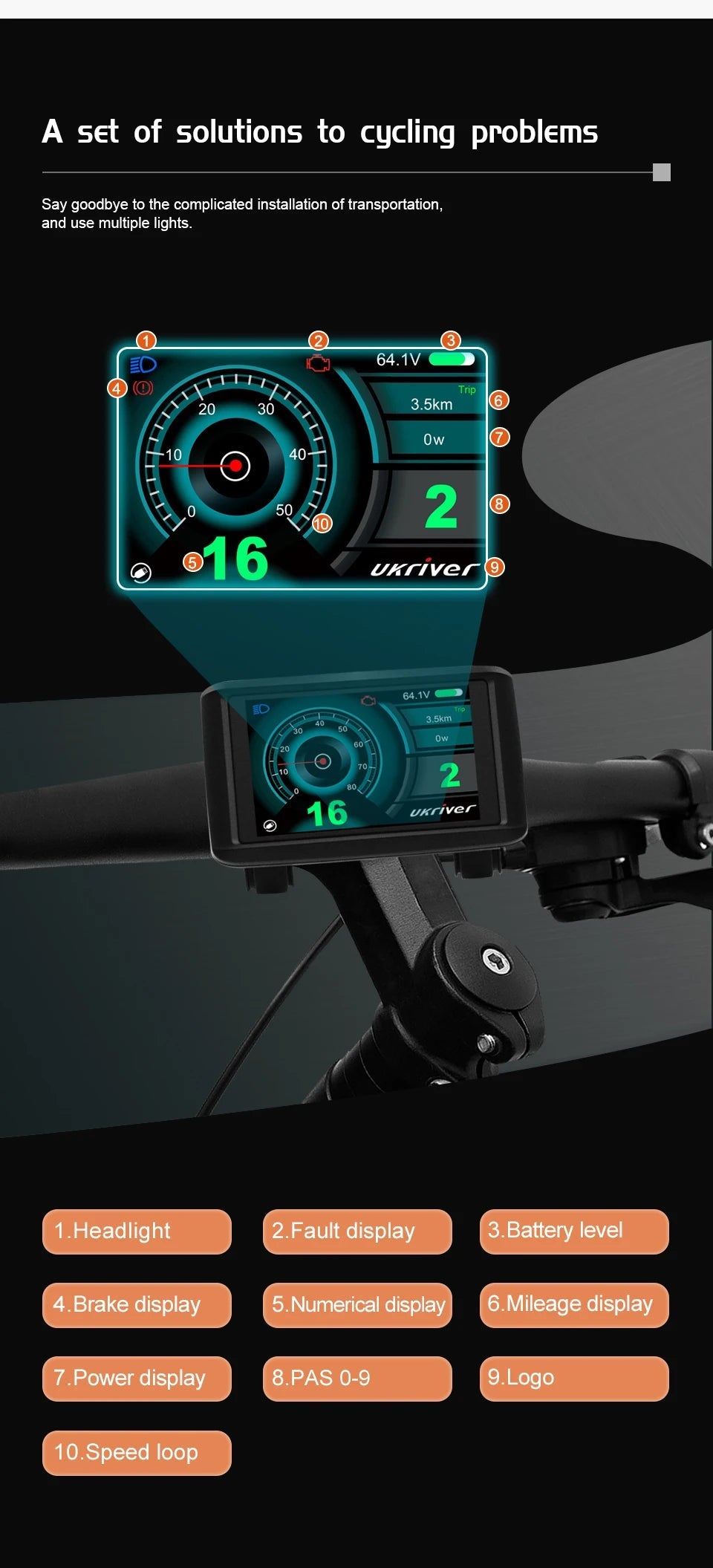 135mm dropout 3000W Motorwheel with single freewheel  ; MTX rim with Rear 3000W Ebike kit with 80A dual mode controller ,UKC1 color display ,alarm lock ebike parts NBPower