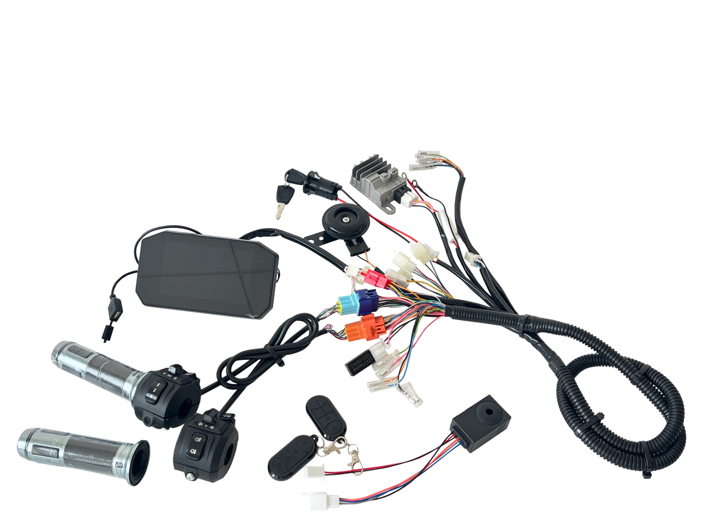 QSMOTOR QS165 V2 5000W 72V 35H Hall Version/encoder  Mid Drive Motor Kits with ND72680 Controller  ，DKD display or NBTFT-5 Color   Display and Foot Pedal