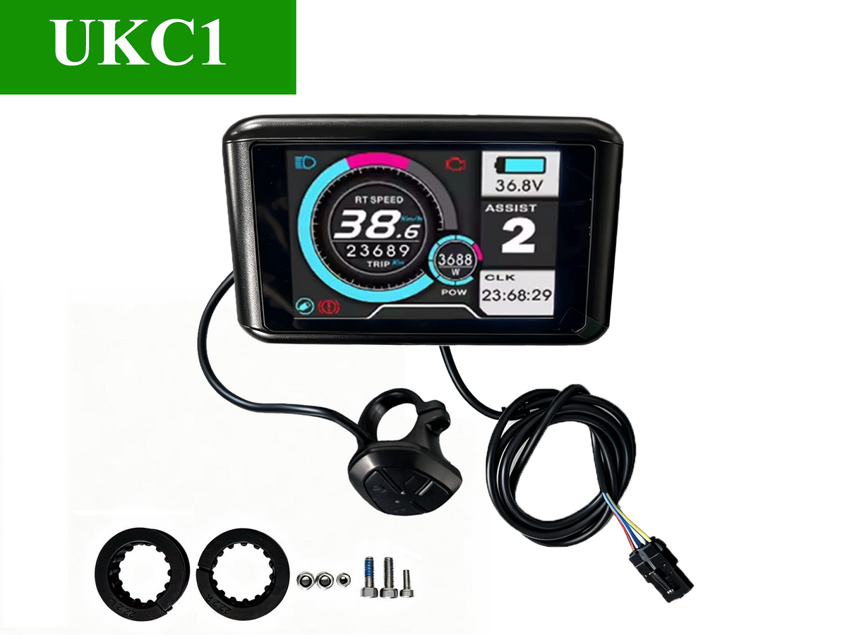 20*4.0/24*4.0/26*4.0 Fat Bike 170mm Dropout 3000W Electric Bicycle Rear Spoke Hub Motor Wheel Kit with 7-Speed Freewheel, 80A Dual Mode Brushless Sine Wave Controller SM7280, UKC1 Display ,Throttle, Brake Levers Full Ebike Conversion Kit NBPower