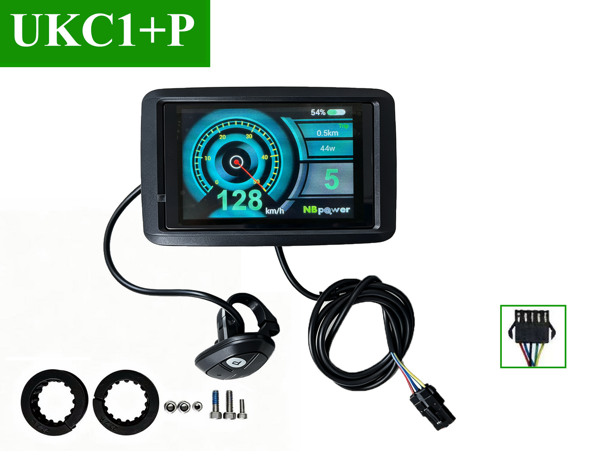 Sabvoton SVMC7260/SVMC7280/SVMC72100/SVMC72150/C72200 Programmable Sine Wave Controller Bluetooth adapter with TFT UKC1+P Color Display  DC E-Motorcycle 3000W-8000W, Electric Motorcycle Plug and Play NBPower