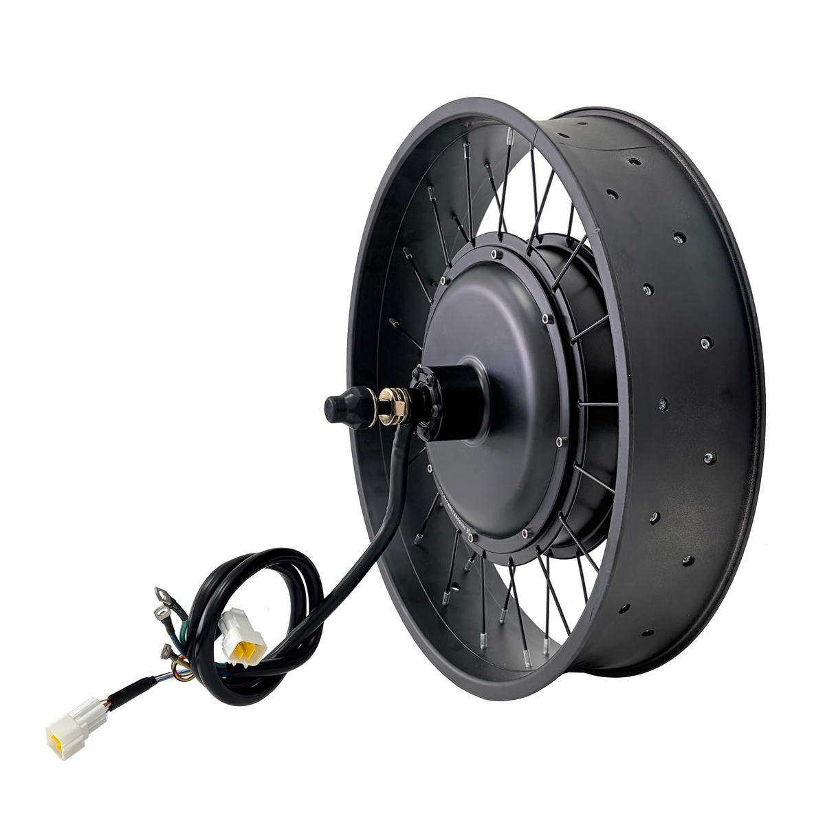 20x4.0 Fat Rim 190mm Dropout 3000W Ebike Hub Motor All Waterproof Kit, Hall‑Sensor Equipped | Sabvoton 80A V2 Controller, UKC1+P Color Display, Full Waterproof Wiring NBPower