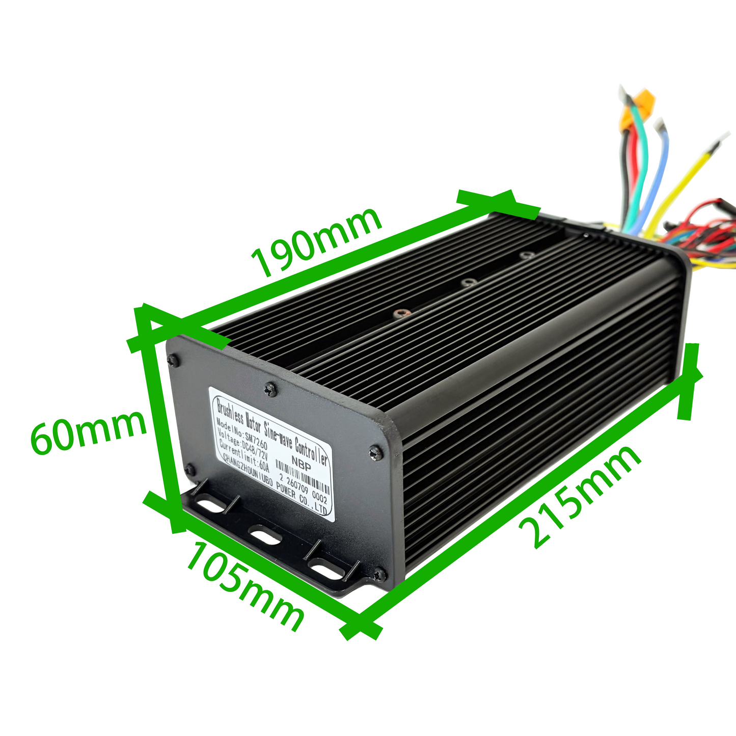 60A Dual Mode Ebike Controller Kit | Compatible with UKC1 Display / UKC1+Display / SW900 Display/ SW900 Color Display | 3pin Box & Controller  Bag NBPower