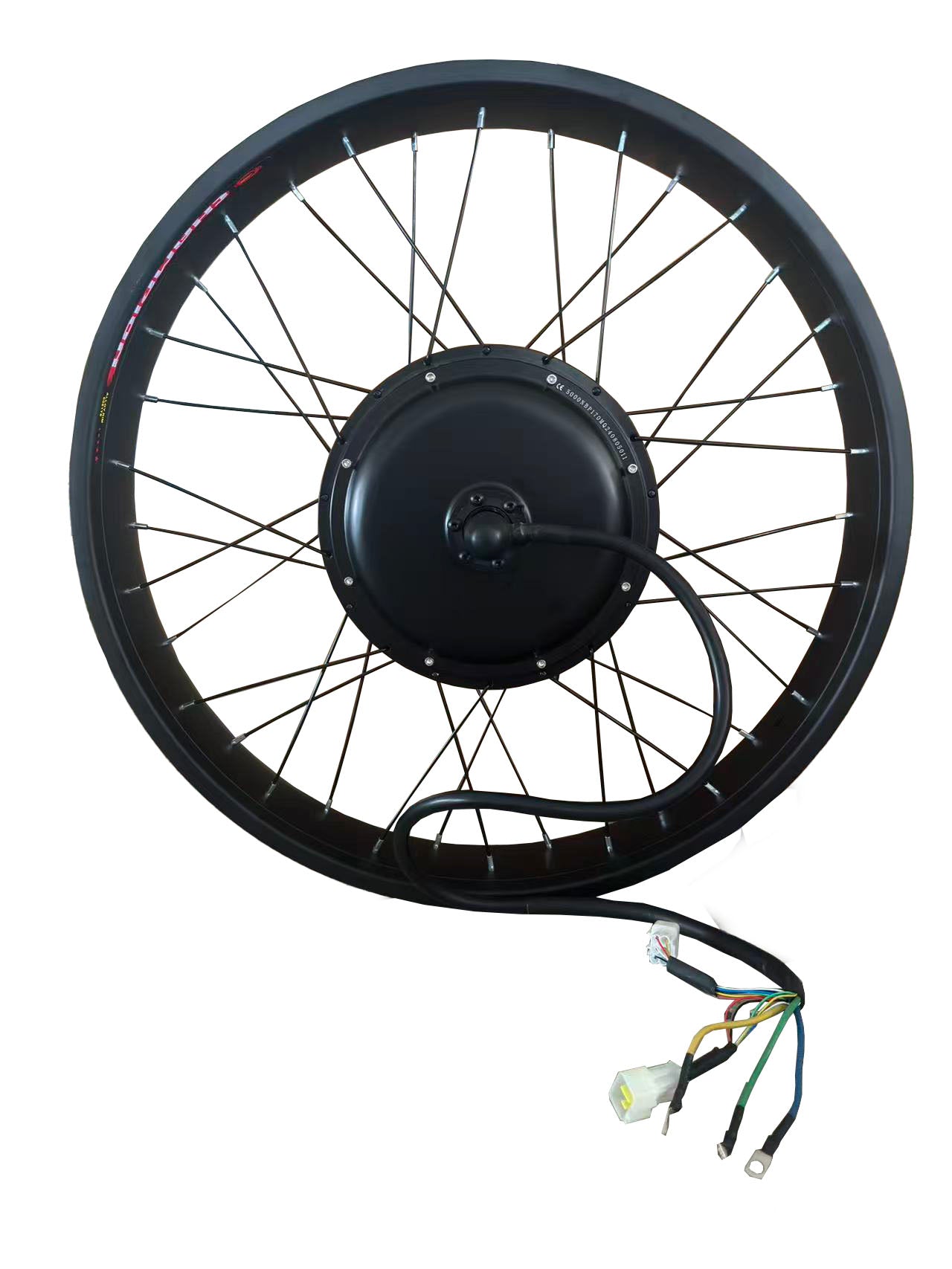 USA Stock:26*4.0 80mm width Rim with  Rear 170-175mm Dropout 5000W Fat Motorwheel with single freewheel  , 100A Sabvoton Programmable controller;UKC1 color Display ,Twist throttle with Key ,all waterproof system