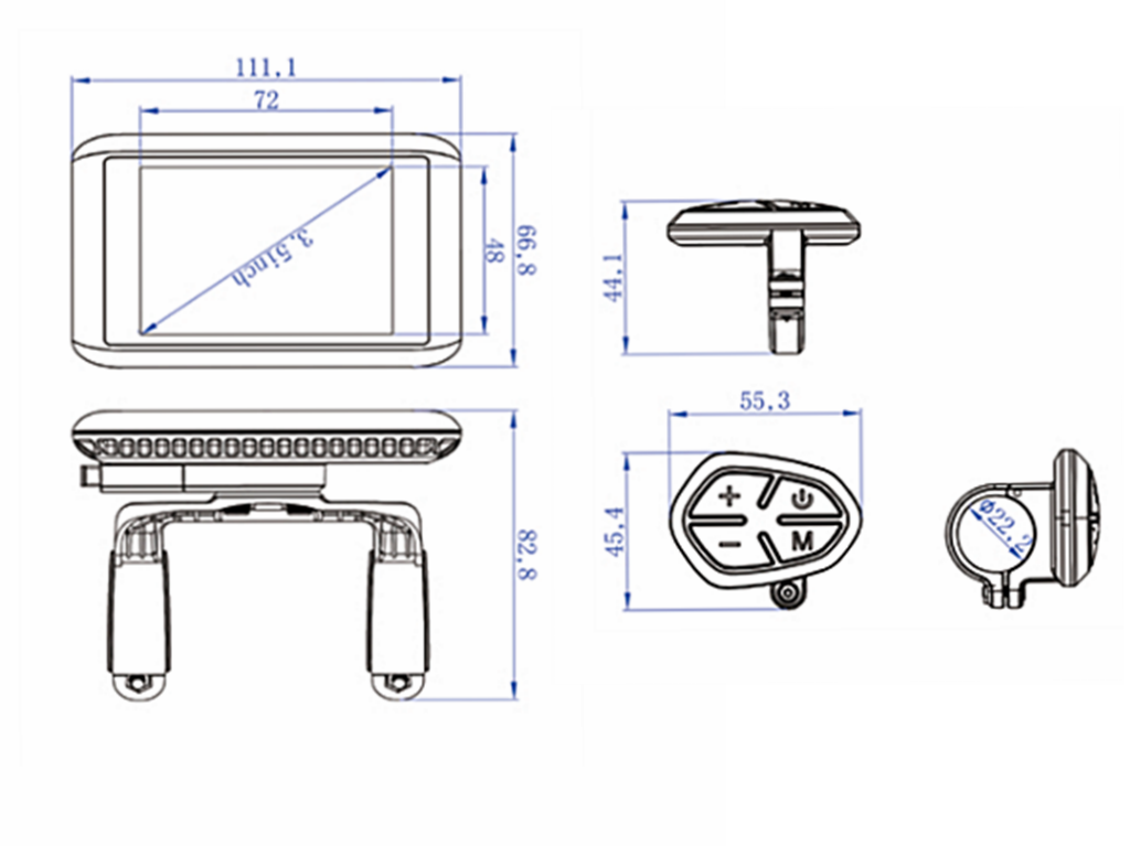 UKC1 display，design for 2000W-3000W-5000W-8000W