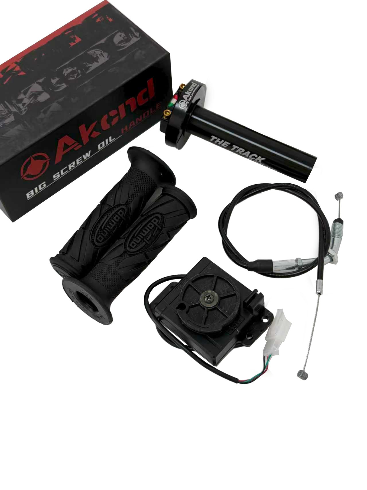 La tutaj Akcnd Ncy Gp Akcelilteniloj kun Kablolinio Unu Aro por Elektra Motorcikla Skotera Akcelilo