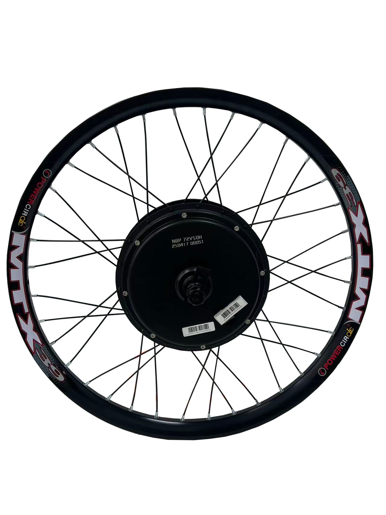 QS 205 3000W Motoro; 150mm Elfalo 72V QS 3000W Motorrado kun ununura libera rado