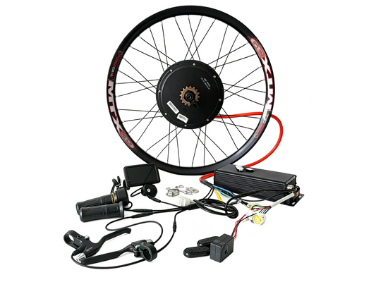 20inch/24inch/26inch/27.5inch/29inch/700C MTX Rim 150-155mm Dropout Rear QS 5000W  72V  3T/3.5T/4T/5T  Motorwheel With Single Speed Freewheel +100A Sabvoton Controller+UKC1 +P Color Dsiply E-bike Waterproof Kit NBPower
