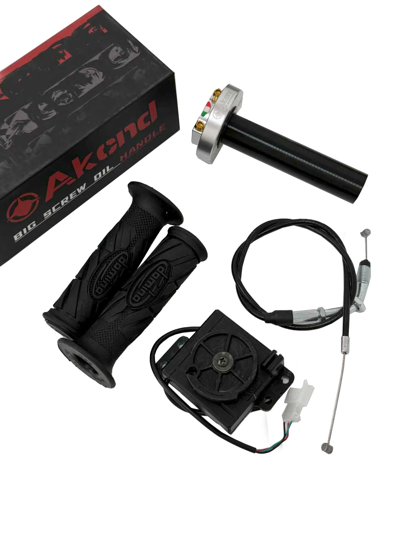 La tutaj Akcnd Ncy Gp Akcelilteniloj kun Kablolinio Unu Aro por Elektra Motorcikla Skotera Akcelilo