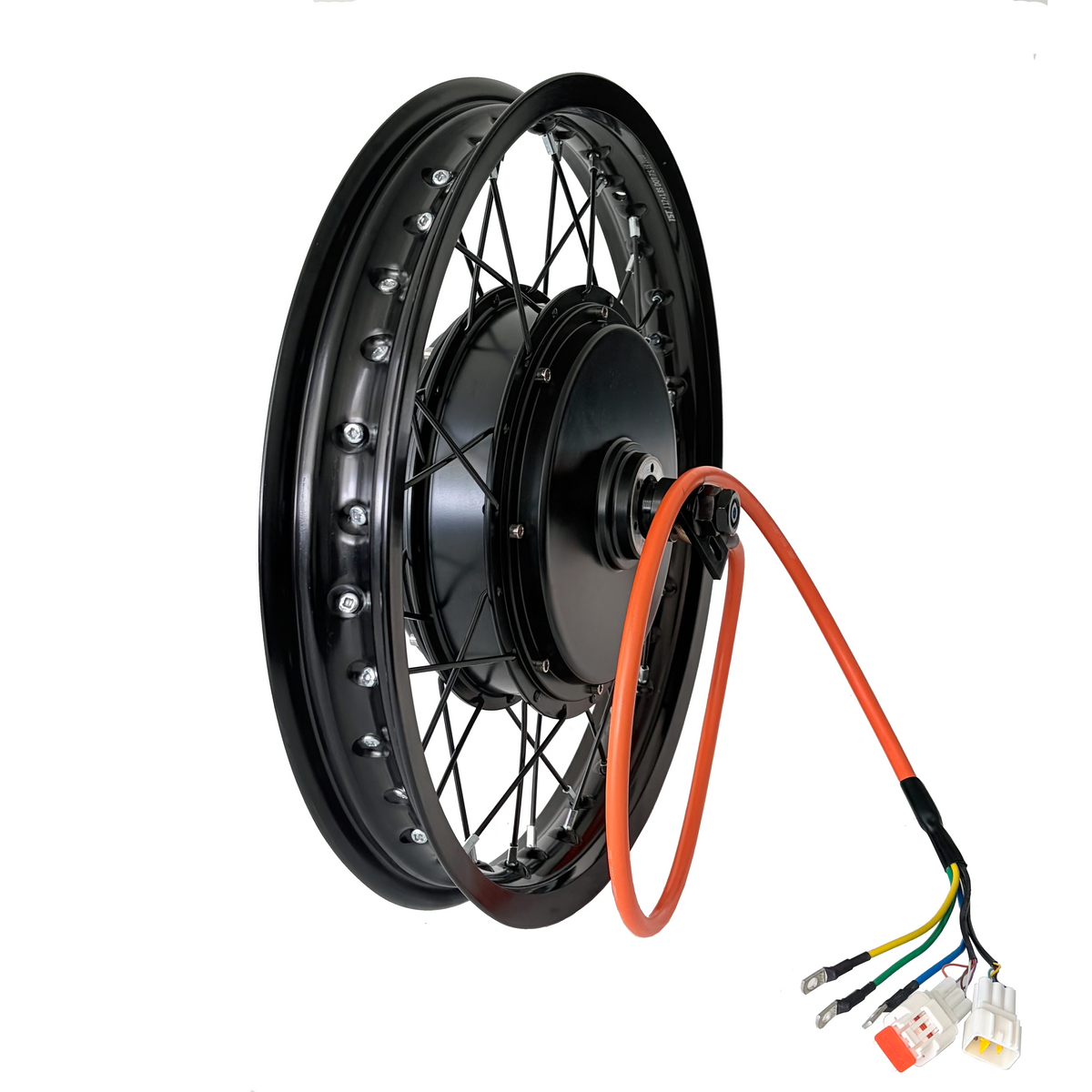 QS205  16inch/17inch/18inch/19inch/21inch  Motorcycle Rim Rear 150mm Dropout 3000W 3T Motorwheel  With Single Freewheel NBPower