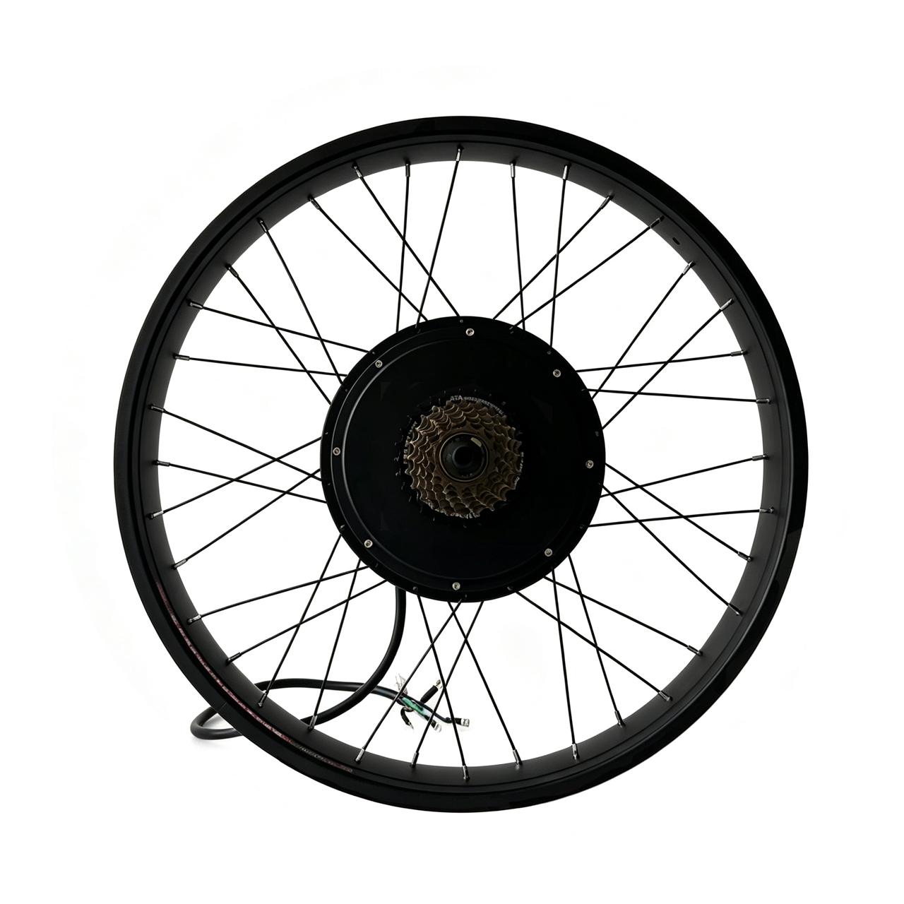 20*4.0/24*4.0/26*4.0 Fat Bike 170mm Dropout 3000W Electric Bicycle Rear Spoke Hub Motor Wheel Kit with 7-Speed Freewheel, 80A Dual Mode Brushless Sine Wave Controller SM7280, UKC1 Display ,Throttle, Brake Levers Full Ebike Conversion Kit