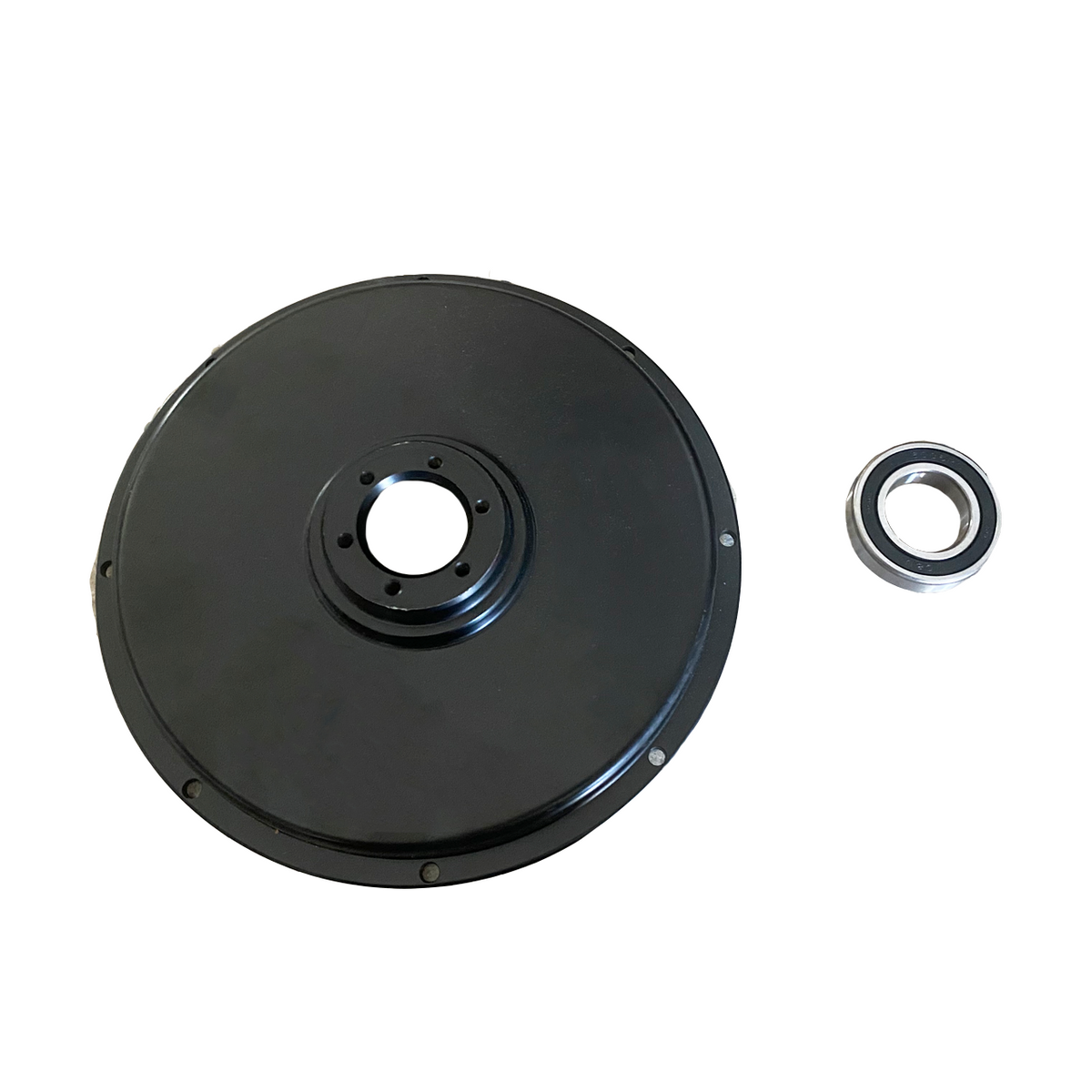 QS205 Hub Motor Disc Brake Side End Cover With Bearing, Aluminum Replacement End Cap for QS 205 High‑Power Hub Motor NBPower